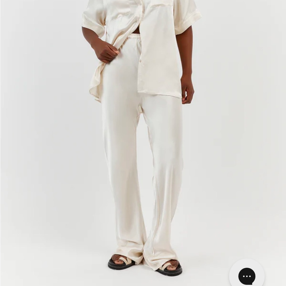 Dissh Simone Pearl Bias Cut Satin Pant Size 2